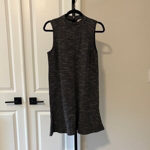 LOFT Black and White Tweed Dress